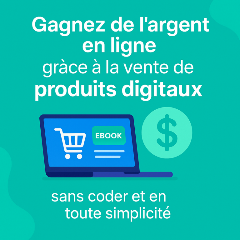 Créez une boutique en ligne et vendez vos produits digitaux en quelques clics (sans coder)