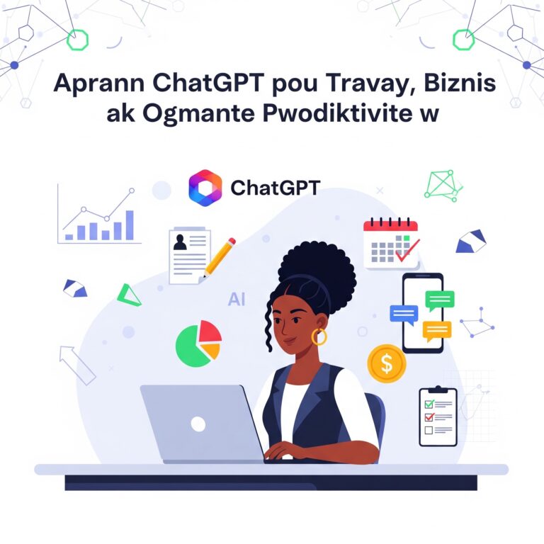 Aprann ChatGPT pou Jwenn Travay, Biznis ak Ogmante Pwodiktivite w