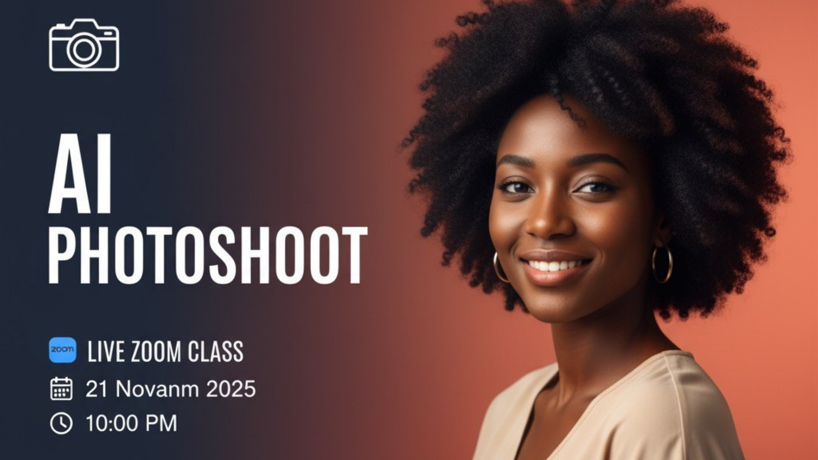 Masterclass Live – AI Photoshoot : Aprann kreye foto pwofesyonèl ak entèlijans atifisyèl
